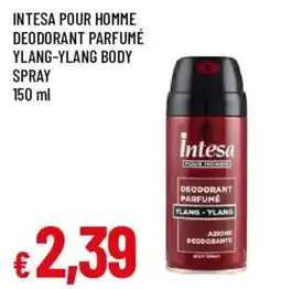 Galassia superstore Intesa pour homme deodorant parfumé ylang-ylang body spray offerta