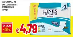 Galassia superstore Lines Specialist assorbenti rettangolari offerta
