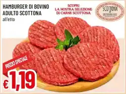 Galassia superstore Hamburger di bovino adulto Scottona offerta
