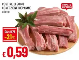 Galassia superstore Costine di suino offerta