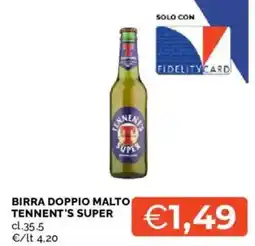Mercatò Birra doppio malto Tennent's Super offerta