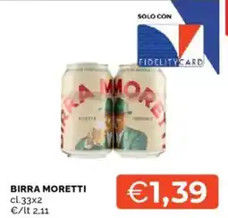 Mercatò Birra Moretti offerta