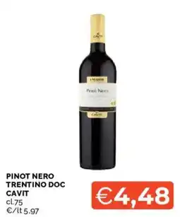 Mercatò Pinot Nero Trentino DOC Cavit offerta