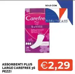 Mercatò Assorbenti plus large carefree offerta