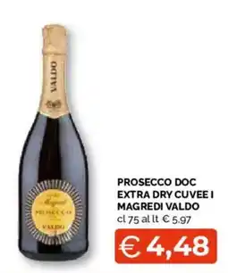 Mercatò Extra Prosecco Doc Extra Dry Cuvee I Magredi Valdo offerta