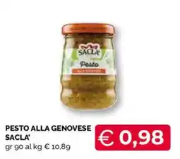Mercatò Extra Pesto alla genovese Sacla' offerta