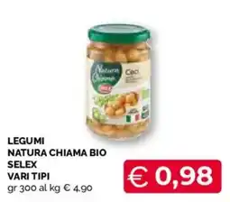 Mercatò Extra Legumi Natura Chiama Bio Selex offerta