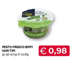 Mercatò Extra Pesto fresco Biffi offerta
