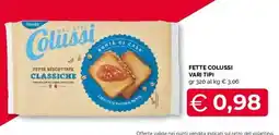 Mercatò Extra Fette biscottate classiche Colussi offerta