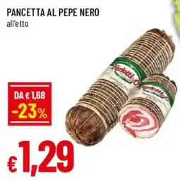 Galassia superstore Pancetta al pepe nero offerta
