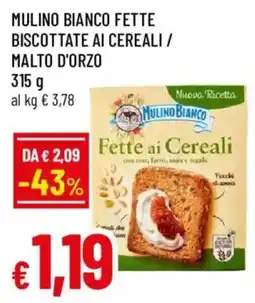 Galassia superstore Mulino Bianco Fette ai Cereali offerta