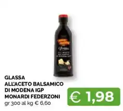 Mercatò Extra Glasa all'aceto balsamico di Modena IGP Monardi Federzoni offerta