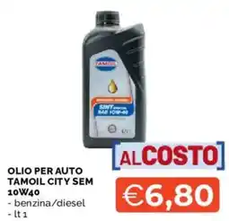 Mercatò Olio per auto Tamoil City Sem offerta