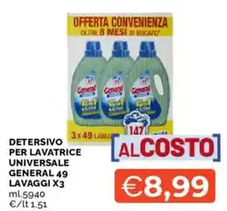 Mercatò Detersivo per lavatrice universale General 49 offerta