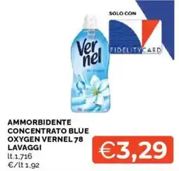 Mercatò Ammorbidente concentrato blue oxygen vernel 78 lavaggi offerta