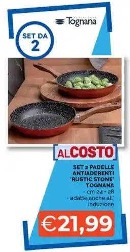 Mercatò Padelle antiaderenti 'Rustic Stone' Tognana offerta