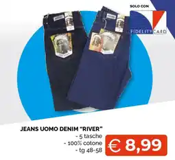 Mercatò Extra Jeans uomo denim river offerta