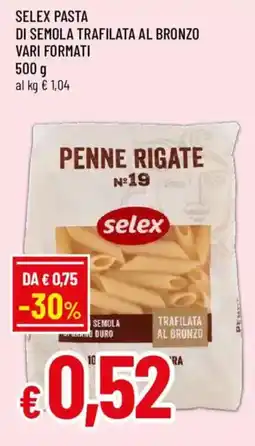 Galassia superstore Penne rigate Selex offerta