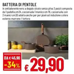 Galassia superstore Batteria di pentole offerta