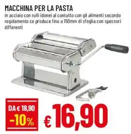 Galassia superstore Macchina per la pasta offerta