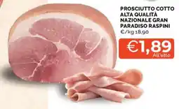 Mercatò Prosciutto cotto alta qualità gran paradiso raspini offerta