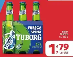 Vivo Supermercati Birra Tuborg Fresca come alla Spina offerta