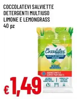 Galassia superstore Coccolatevi salviette detergenti multiuso limone e lemongrass offerta