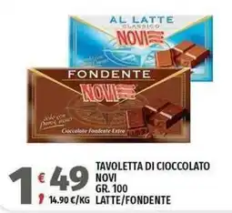 Vivo Supermercati Tavoletta di cioccolato Novi offerta