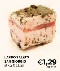Mercatò Local Lardo salato San Giorgio offerta