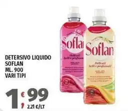Vivo Supermercati Detersivo liquido Soflan offerta