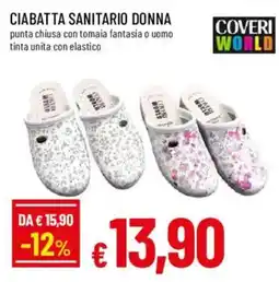 Galassia superstore Ciabatta sanitario donna Coveri World offerta