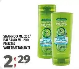 Vivo Supermercati Garnier Fructis Shampoo e Balsamo offerta