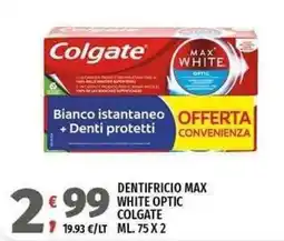 Vivo Supermercati Dentifricio Max White Optic Colgate offerta