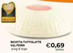 Mercatò Local Ricotta tuttolatte Val Form offerta