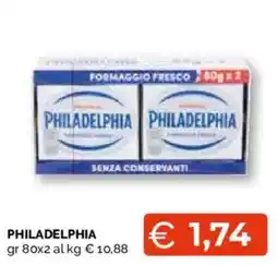Mercatò Local Philadelphia formaggio fresco offerta