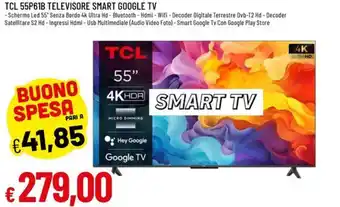 TCL 55P61B Televisore Smart Google TV