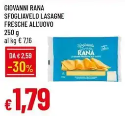 IperFamila Sfogliavelo lasagne fresche all'uovo Rana offerta