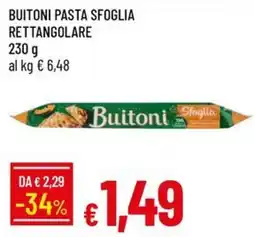 IperFamila Buitoni pasta sfoglia rettangolare offerta