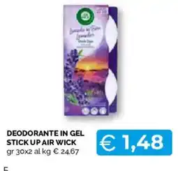 Mercatò Extra Deodorante in gel stick up air wick offerta