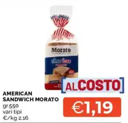 Mercatò American Sandwich Morato offerta