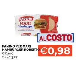 Mercatò Panino per maxi hamburger Roberto offerta