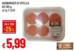 IperFamila Hamburger di vitello offerta