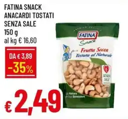 IperFamila Fatina Snack Anacardi Tostati offerta