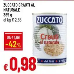 IperFamila Zuccato crauti al naturale offerta