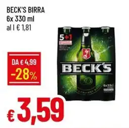 IperFamila Beck's birra offerta