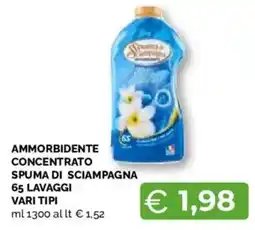 Mercatò Extra Ammorbidente concentrato spuma di sciampagna offerta