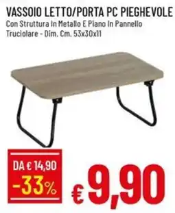 IperFamila Vassoio letto/porta pc pieghevole offerta