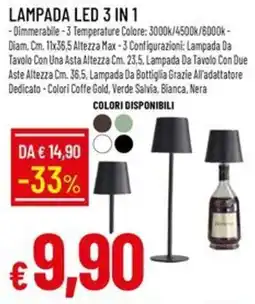 IperFamila Lampada LED 3 in 1 offerta