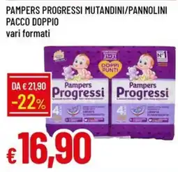 IperFamila Pampers Progressi mutandini/pannolini offerta