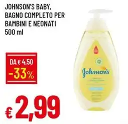 IperFamila Johnson's Baby Bagno Completo Per Bambini E Neonati offerta